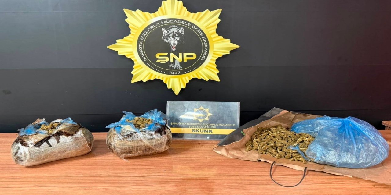 Şanlıurfa'da 3 kilo 650 gram esrar ele geçirildi: 3 gözaltı