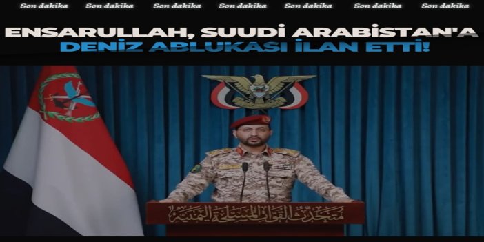 Ensarullah Hareketi, Suudi Arabistan'a deniz ablukası ilan etti