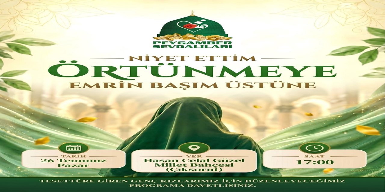 Gaziantep'te "Niyet ettim örtünmeye" programına davet