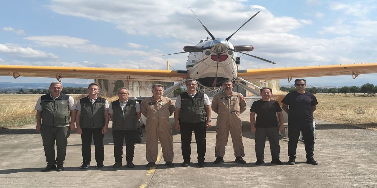 "Air Tractor" tipi yangın söndürme uçakları Bursa’da konuşlandırıldı