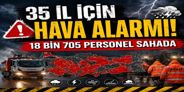 AFAD'dan 35 il için meteorolojik uyarı