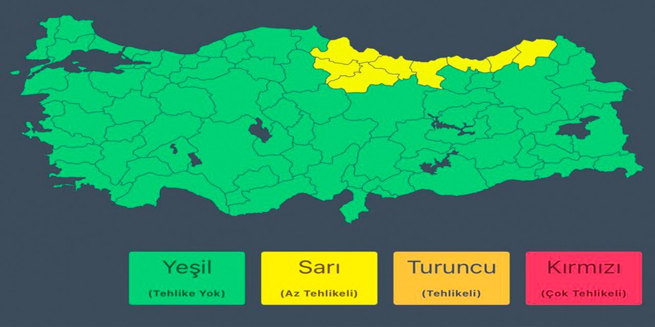 İçişleri Bakanlığı'ndan 8 il için kuvvetli yağış uyarısı