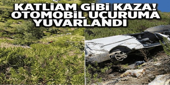 Antalya'da otomobilin uçuruma yuvarlandığı kazada 5 kişi hayatını kaybetti