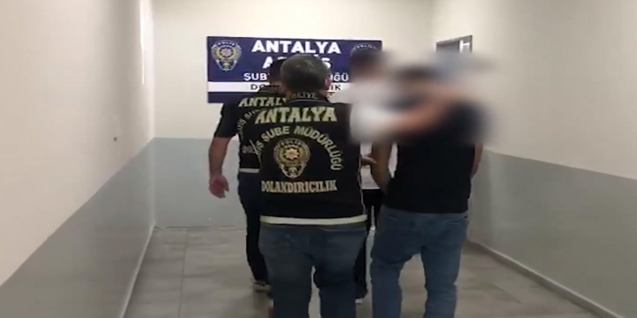 Antalya'da 2,5 milyon liralık dolandırıcılıkla ilgili 2 şüpheli tutuklandı