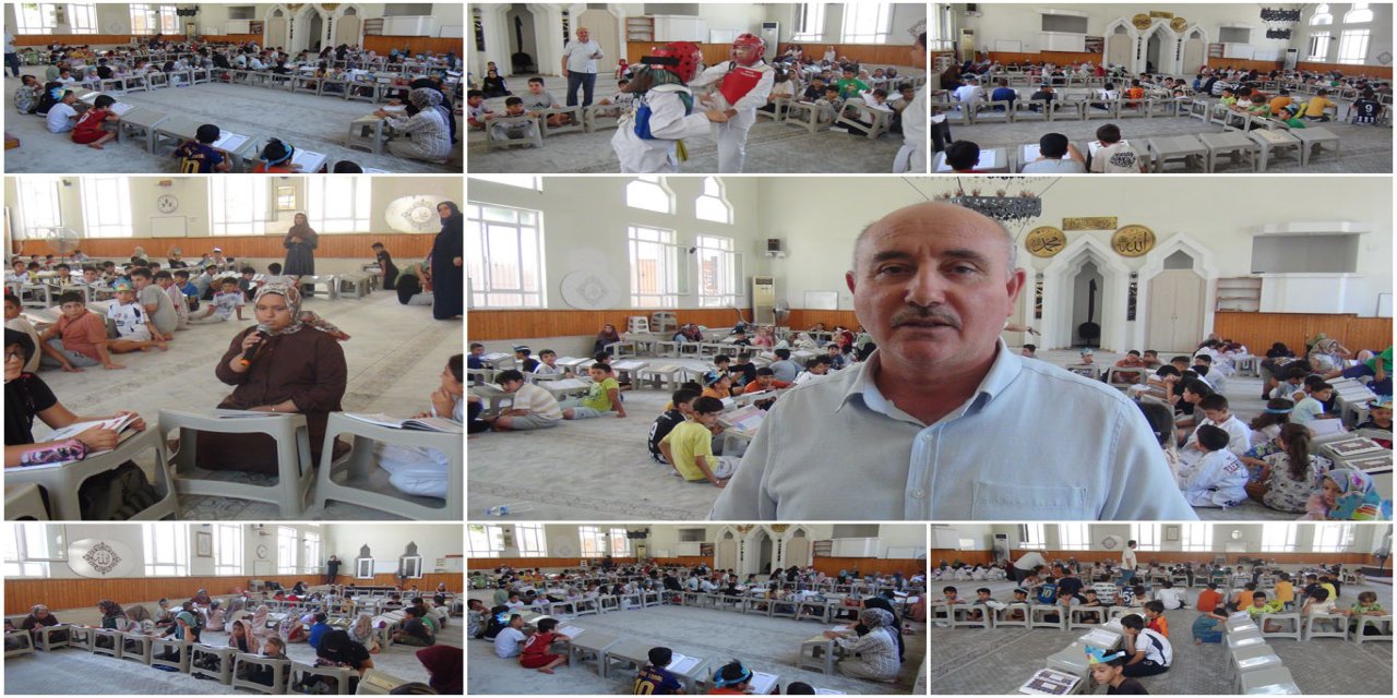 Yaz Kur'an kursu öğrencileri kitap okuyarak kültürel gelişimlerini destekliyor