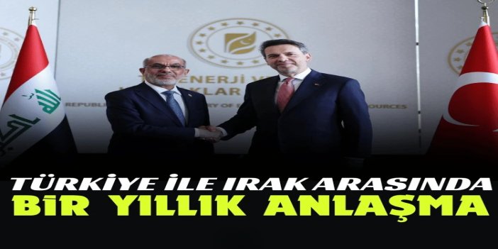 Türkiye ile Irak arasında ham petrol boru hattı için bir yıllık anlaşma imzalandı
