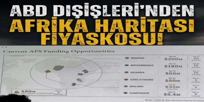 ABD Dışişleri'nden Afrika haritası fiyaskosu: Devlet sunumunda ülkelerin yeri karıştırıldı