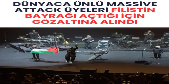 Singapur polisinden dünyaca ünlü Massive Attack'a Filistin Bayrağı açtığı için gözaltı