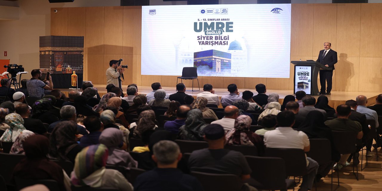 Konya'da Umre Ödüllü Siyer Yarışması'nda dereceye girenler aileleriyle umreye gidecek