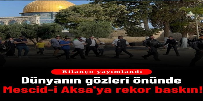 Kudüs'te temmuz bilançosu: İşgalciler 3 Filistinliyi şehit etti, Mescid-i Aksa'ya rekor baskın düzenledi