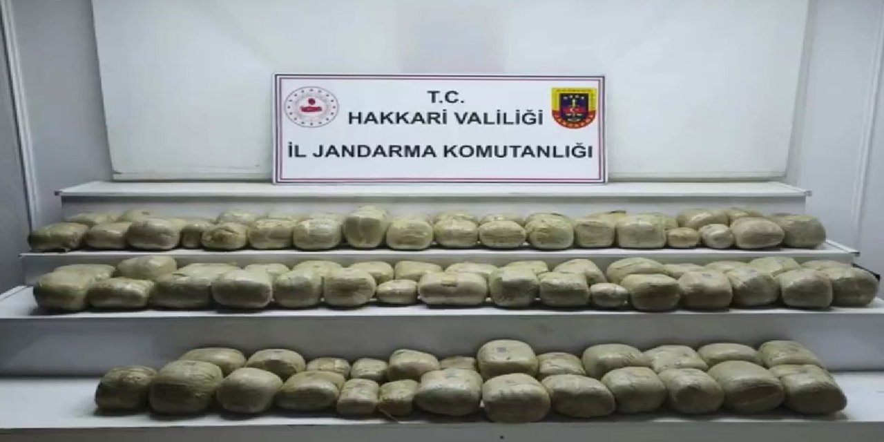Hakkari'deki operasyonda 253 kilogram esrar ele geçirildi