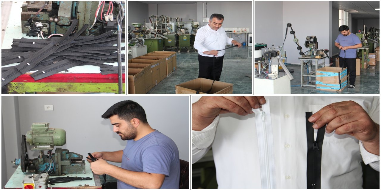 Tekstil kenti Batman'da fermuar üretimi de başladı