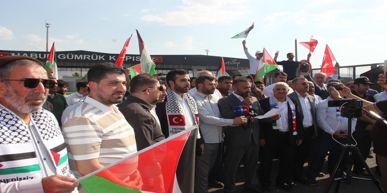 Filistin Konvoyunun Irak'ta bekletilmesine Şırnaklı STK'lardan tepki