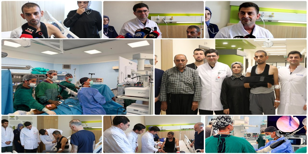 Gaziantep'te dizden alınan kıkırdakla omuz eklemi tedavi edildi