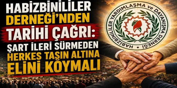 Habizbinililer Derneği’nden “Terörsüz Türkiye” Vurgusu