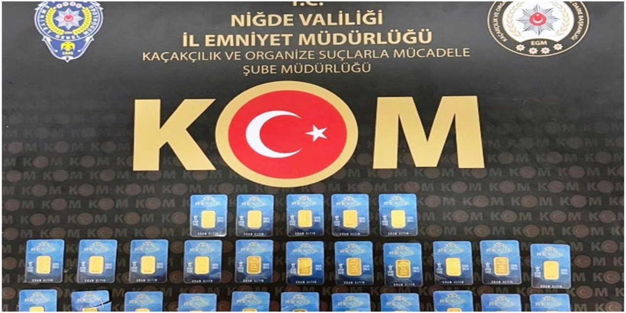 Niğde'de sahte altın operasyonu