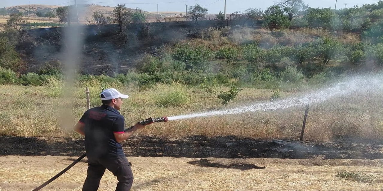 Siirt'te korkutan yangın: 85 dönümlük alan zarar gördü