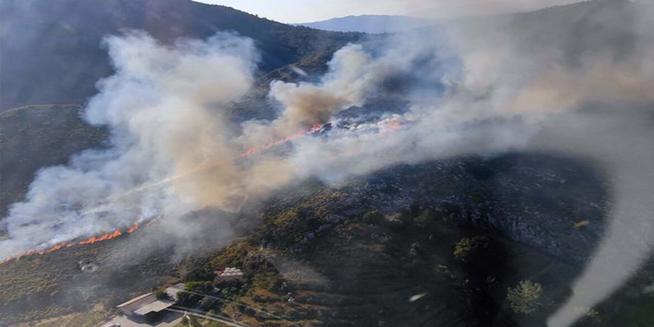 Muğla'daki orman yangınına müdahale ikinci gününde devam ediyor
