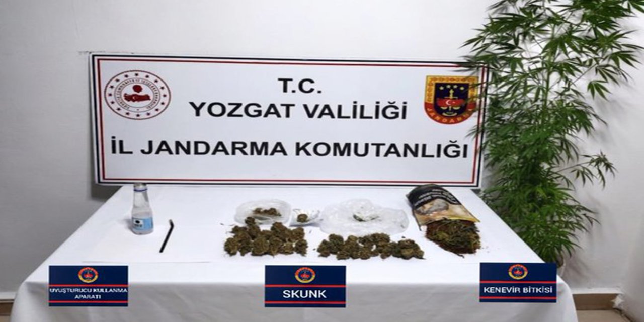 Yozgat'ta araçta uyuşturucu madde ele geçirildi