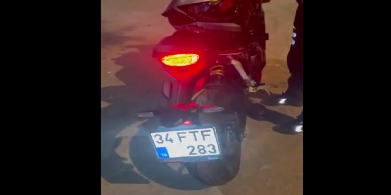 Elazığ'da mevzuata aykırı değişiklik yapılan motosikletin sürücüsüne 21 bin lira ceza