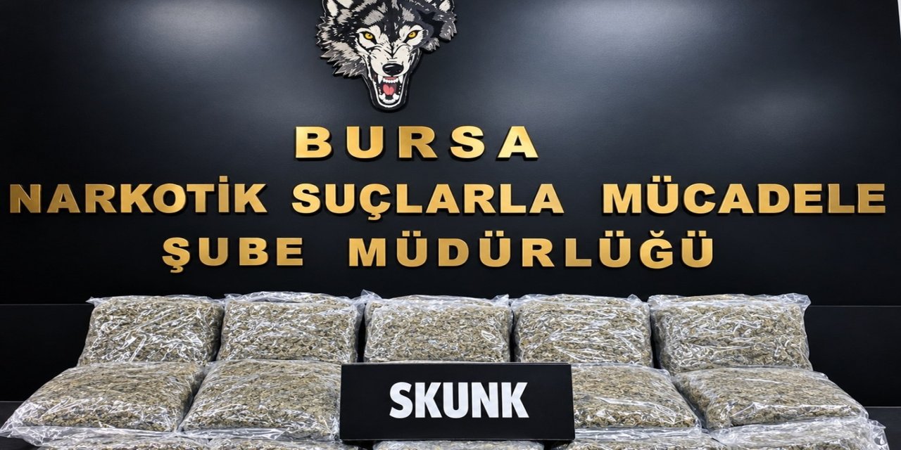 Bursa’da uyuşturucu operasyonu: 45 kilo esrar ele geçirildi