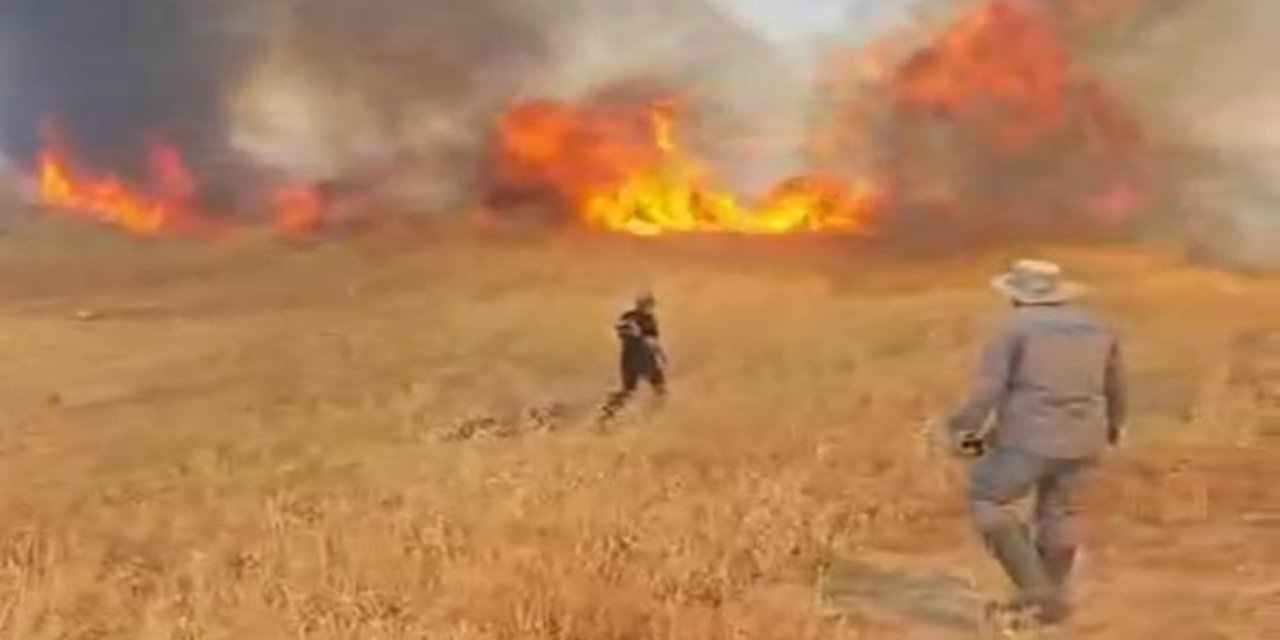 Malatya’da arazi örtü yangını