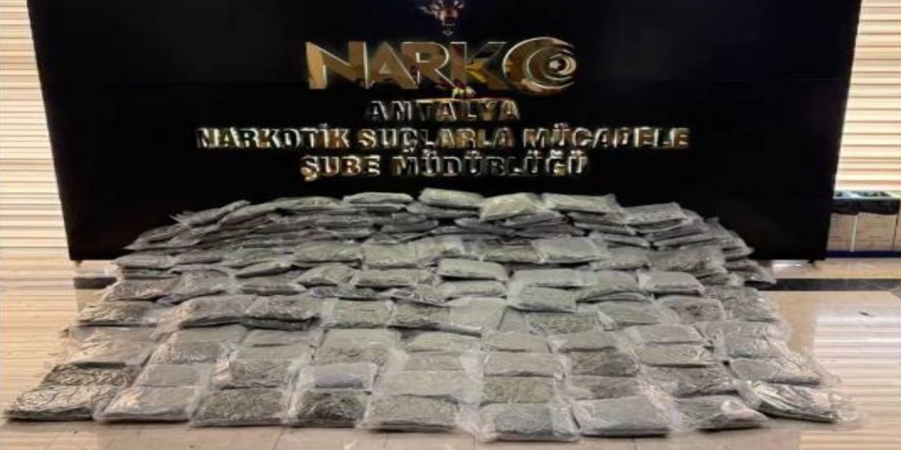 Antalya'da 250 kilogram esrar ele geçirildi