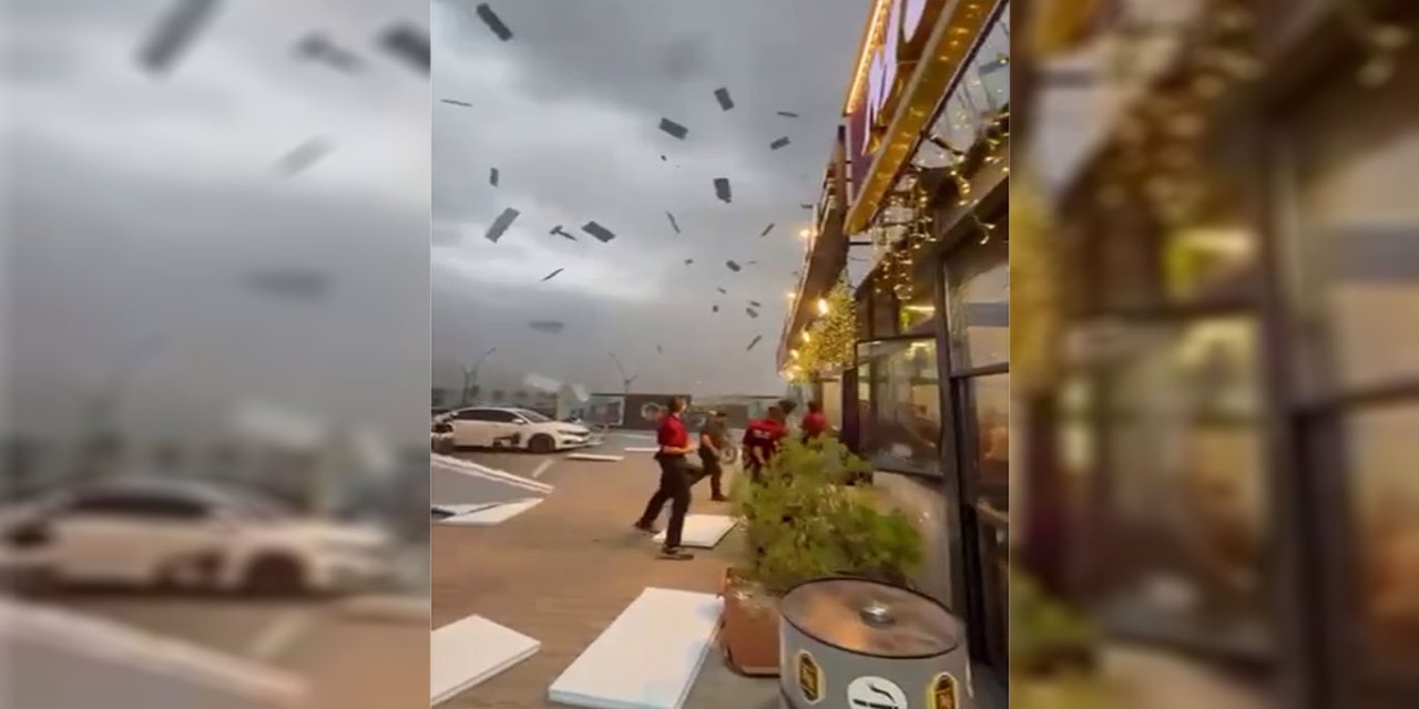 Malatya'da sağanak yağış ve şiddetli rüzgar etkili oldu