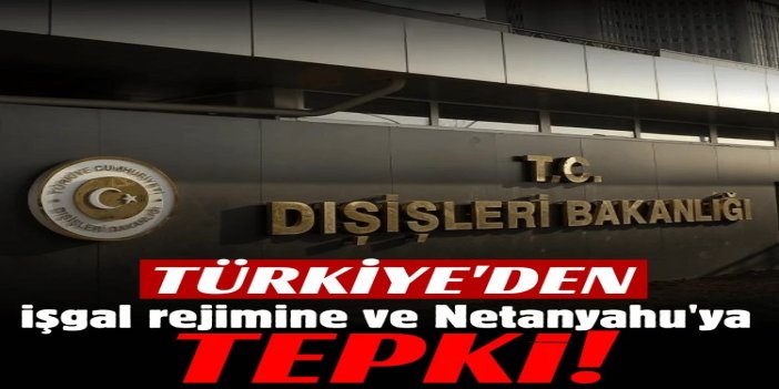 Dışişleri Bakanlığından siyonist rejime tepki: Korkak ve çürümüş zihniyet