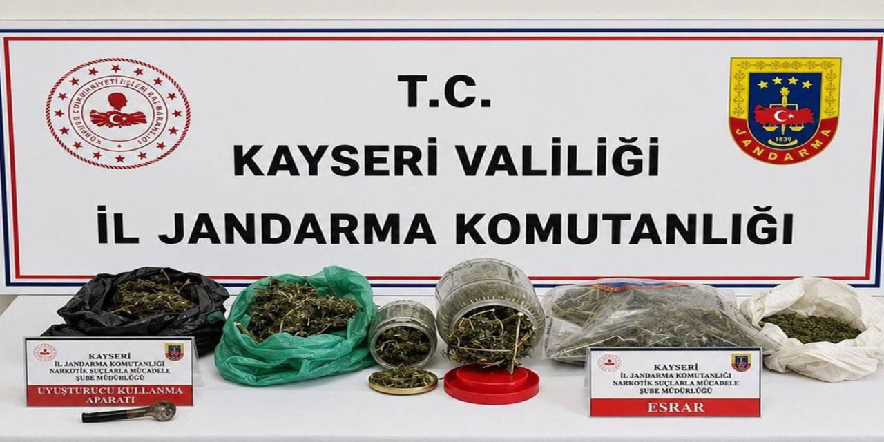 Kayseri'de uyuşturucu operasyonu: 1 gözaltı