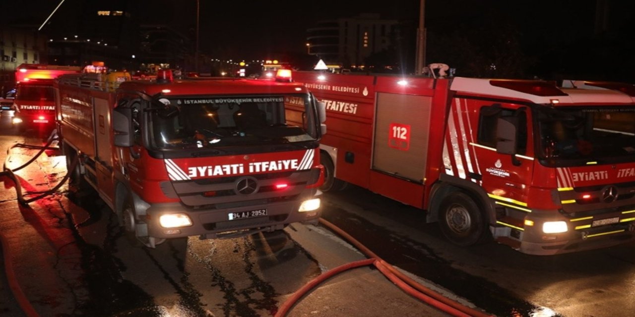 İstanbul'da otoparkta çıkan yangında 27 kişi dumandan etkilendi