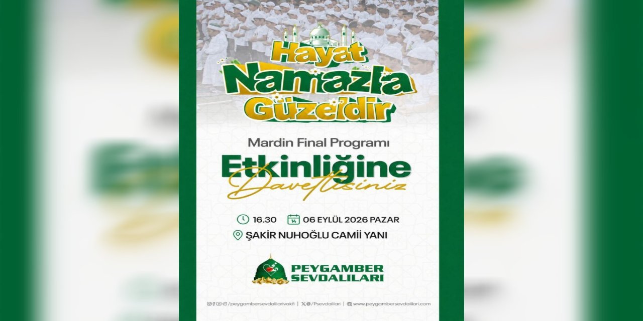 Mardin’de “Hayat namazla güzeldir” etkinliği düzenlenecek