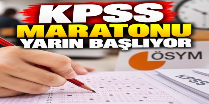 KPSS süreci yarın başlayacak