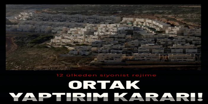 12 ülkeden siyonist rejime ortak yaptırım kararı
