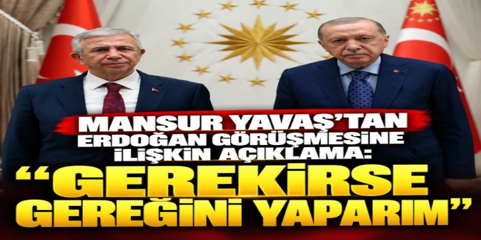 Yavaş’tan kritik açıklama