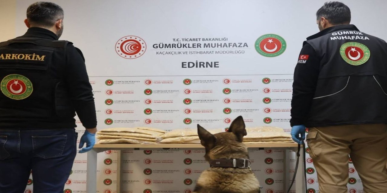 Kapıkule'de 50 kilo 506 gram uyuşturucu ele geçirildi