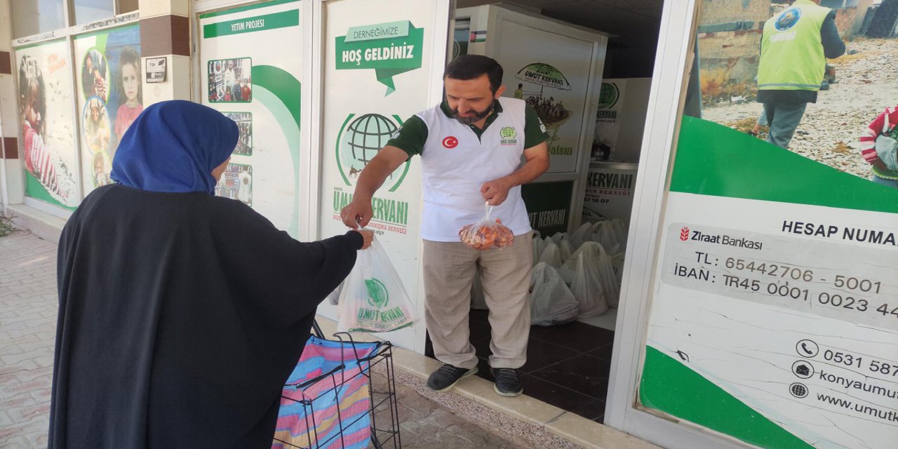 Konya Umut Kervanı’ndan  yetim ve muhtaç ailelere yardım