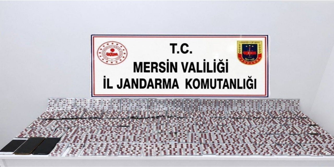 Mersin'de 4 bin 172 uyuşturucu hap ele geçirildi