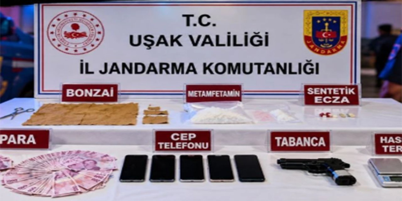 Uşak'ta uyuşturucu operasyonu: 4 şüpheli tutuklandı