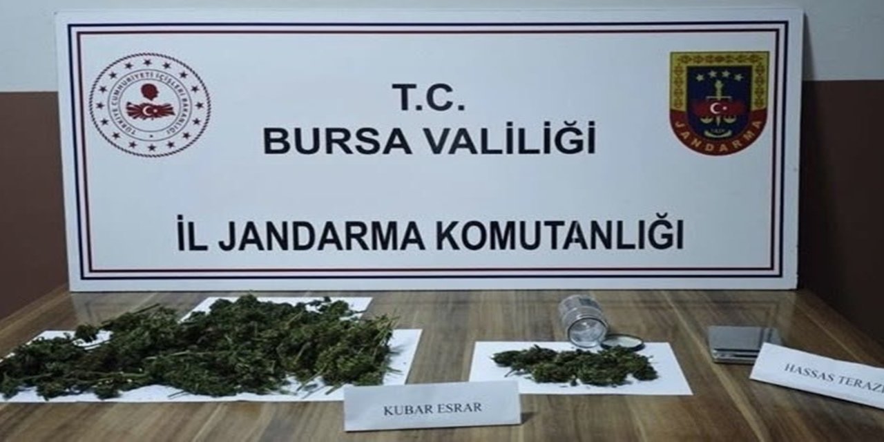 Bursa’da uyuşturucu operasyonu: Bir kilo esrar ele geçirildi