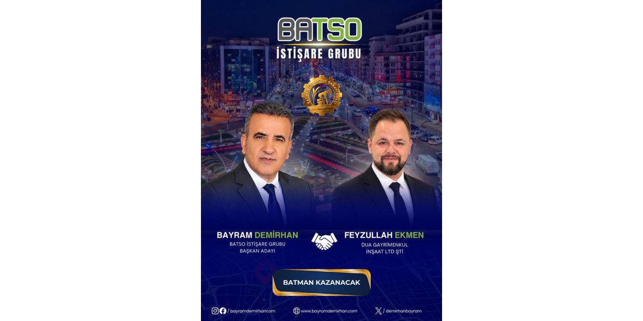 İşadamı Feyzullah Ekmen, BATSO İstişare grubunda meclis üyesi adayı oldu