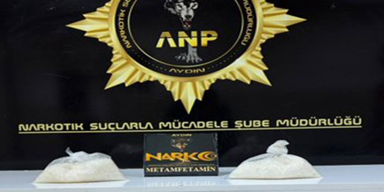 Aydın’da ticari takside 1 kilo 21 gram metamfetamin ele geçirildi