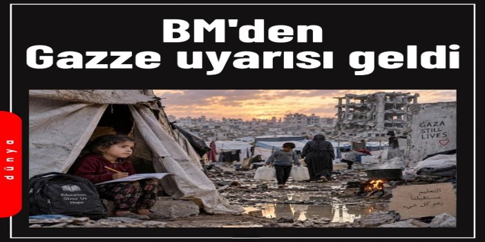 BM'den Gazze uyarısı: 300 binden fazla çocuk geçici alanlarda eğitim görüyor