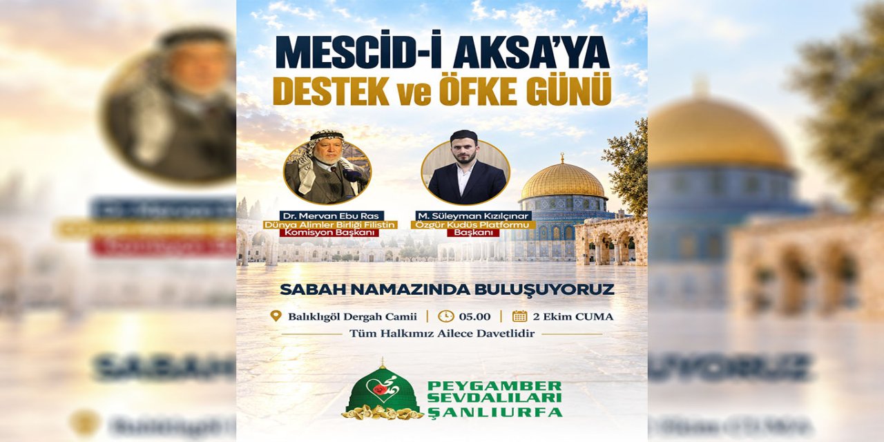 Mescid-i Aksa için sabah namazında buluşma