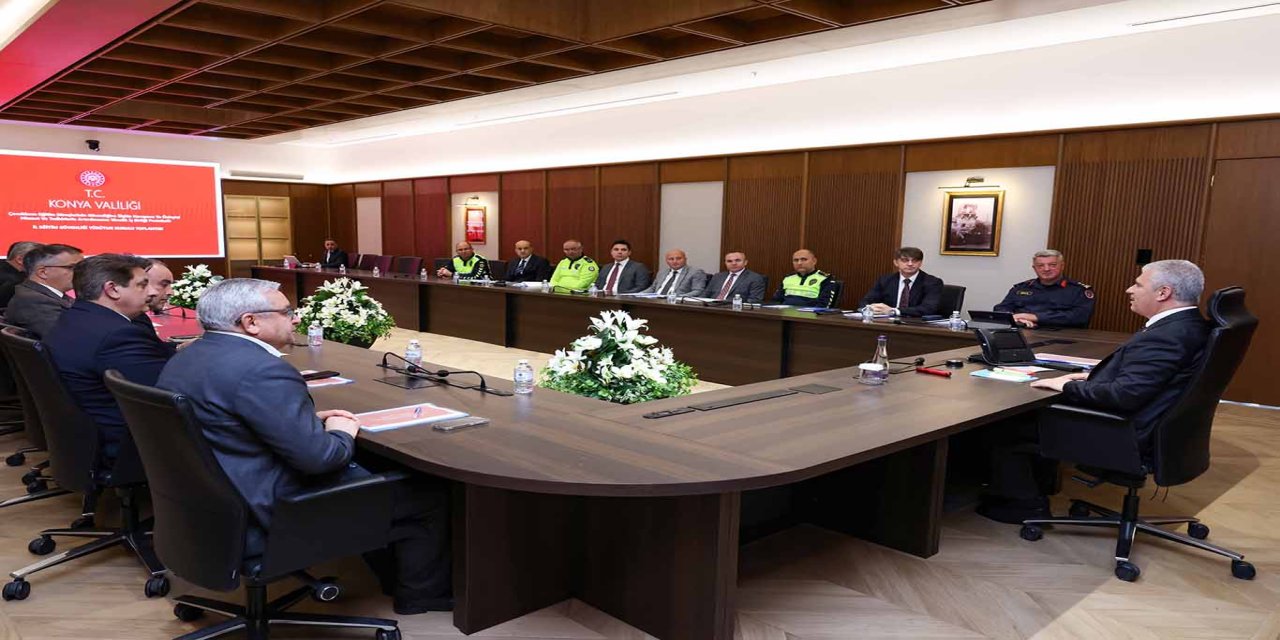 Konya’da eğitim güvenliği toplantısı gerçekleştirildi