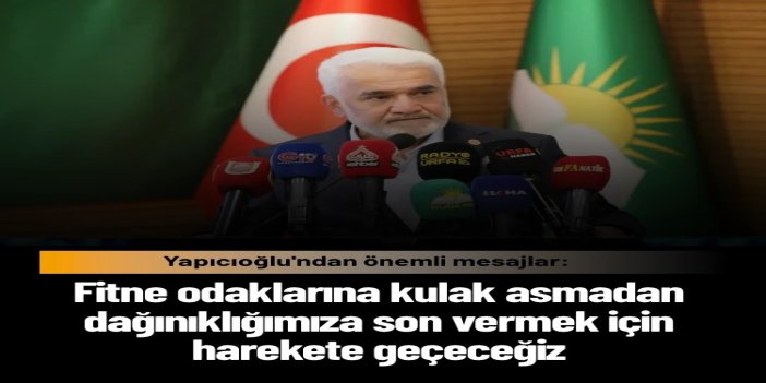 Kudüs'ün fetih gününde Yapıcıoğlu'ndan önemli mesajlar