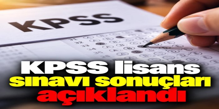 2026-KPSS Lisans sonuçları açıklandı