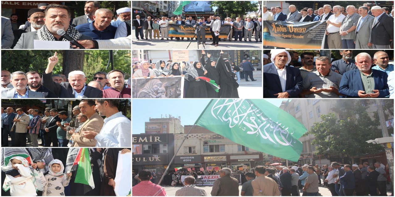 Mardin Kızıltepe’de Aksa Tufanı’nın yıl dönümünde basın açıklaması düzenlendi