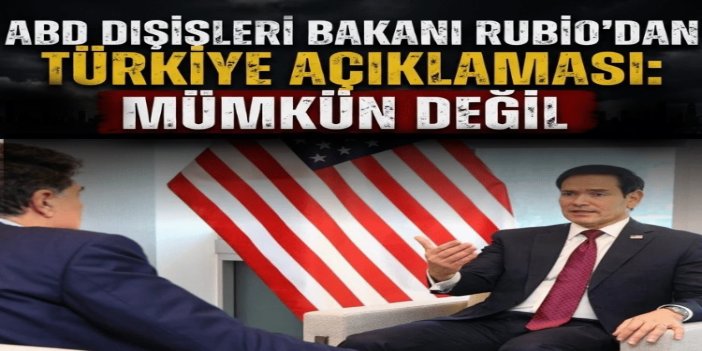 Rubio: S-400 meselesi çözülmeden Türkiye'nin F-35 alması mümkün değil
