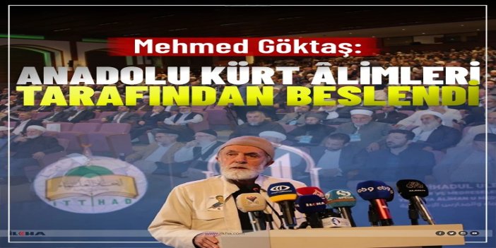 Mehmed Göktaş: Anadolu Kürt âlimleri tarafından beslendi